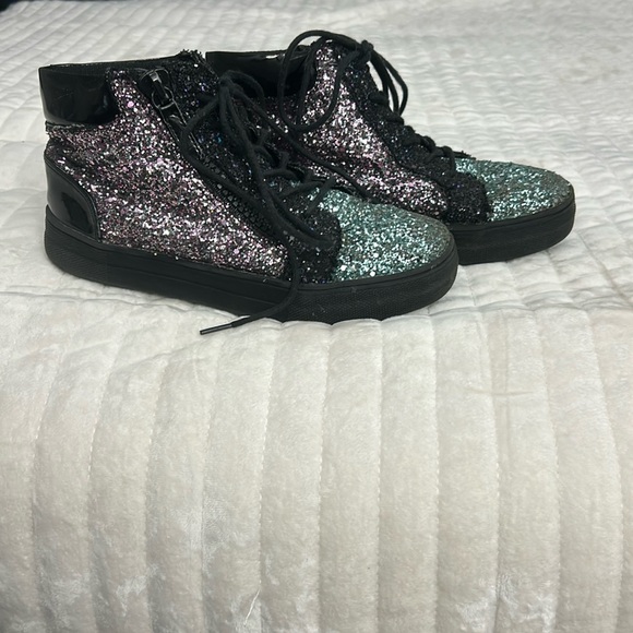 Girls Nina size 3 glitter boots - Picture 1 of 7
